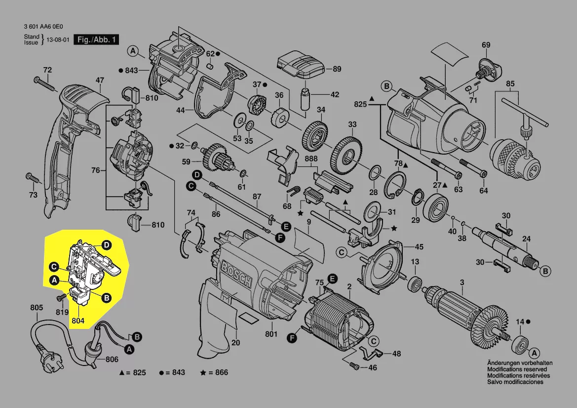 interrupteur réf. 2 607 200 586 BOSCH